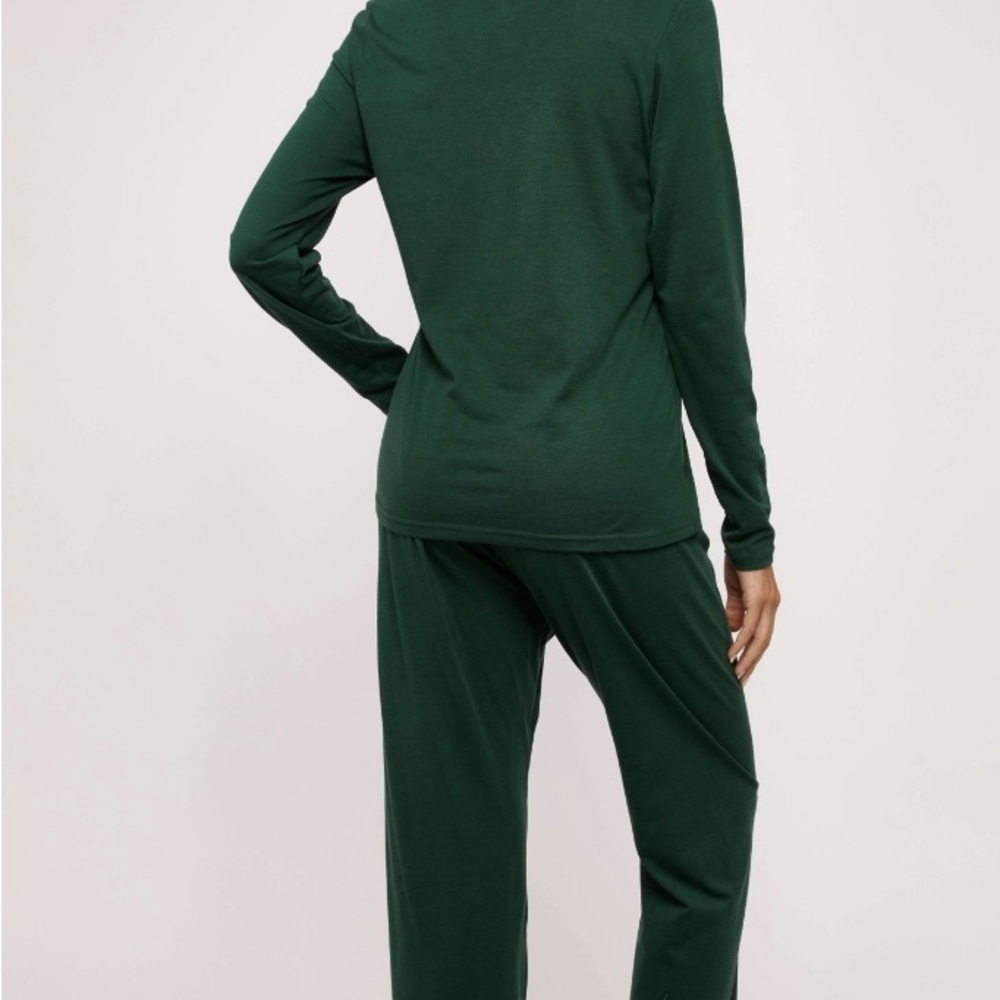 Women's Cozy Loungewear Set - Beige, Green, Black 018 - Picture 3 of 6